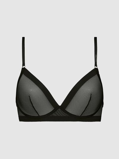 Calvin Klein Underwear HU953538 | Calvin Klein Sculpted Női Triangle Melltartó Fekete